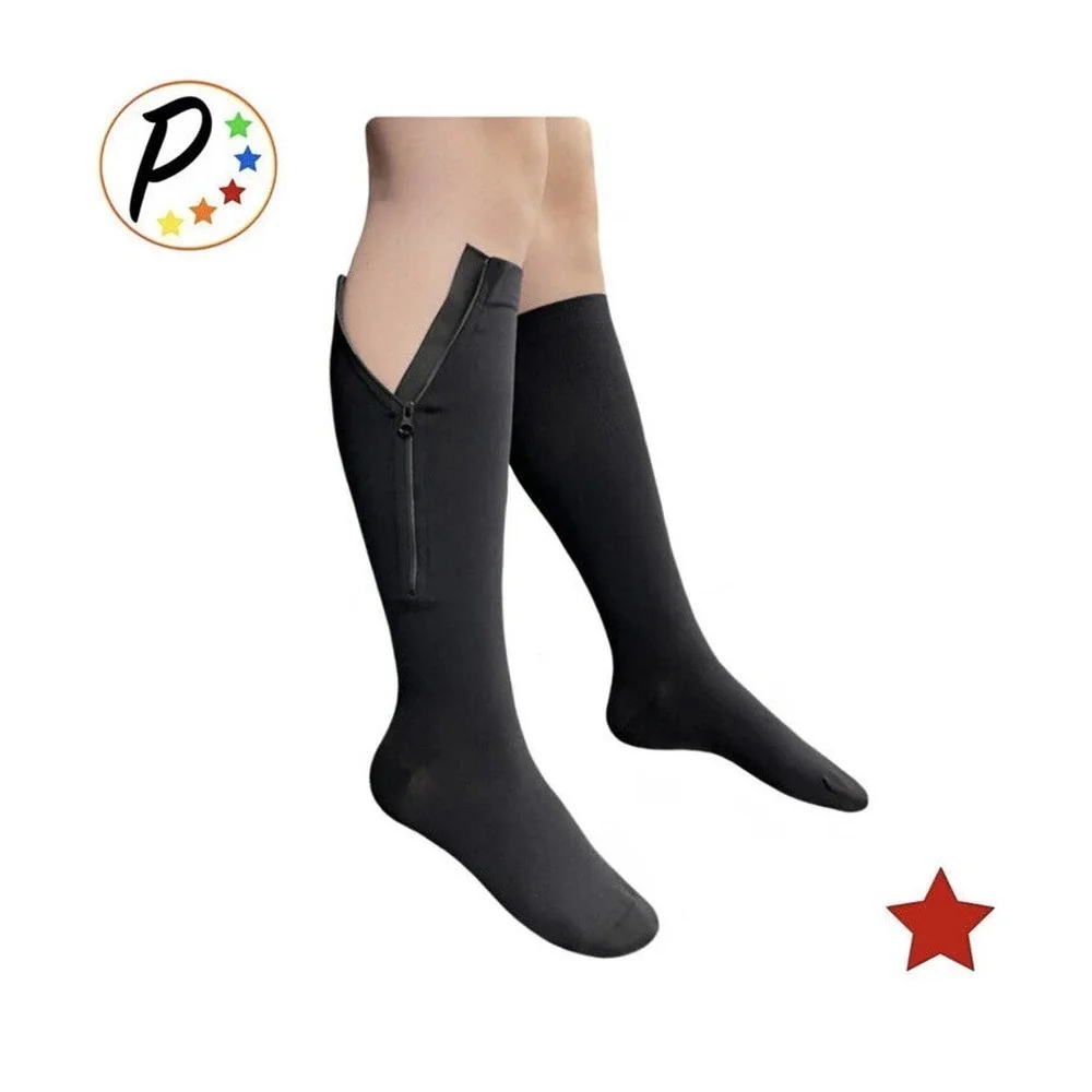 Presadee Original Closed Toe 20-30 mmHg Firm Leg Compression YKK Zipp lot of 2‌